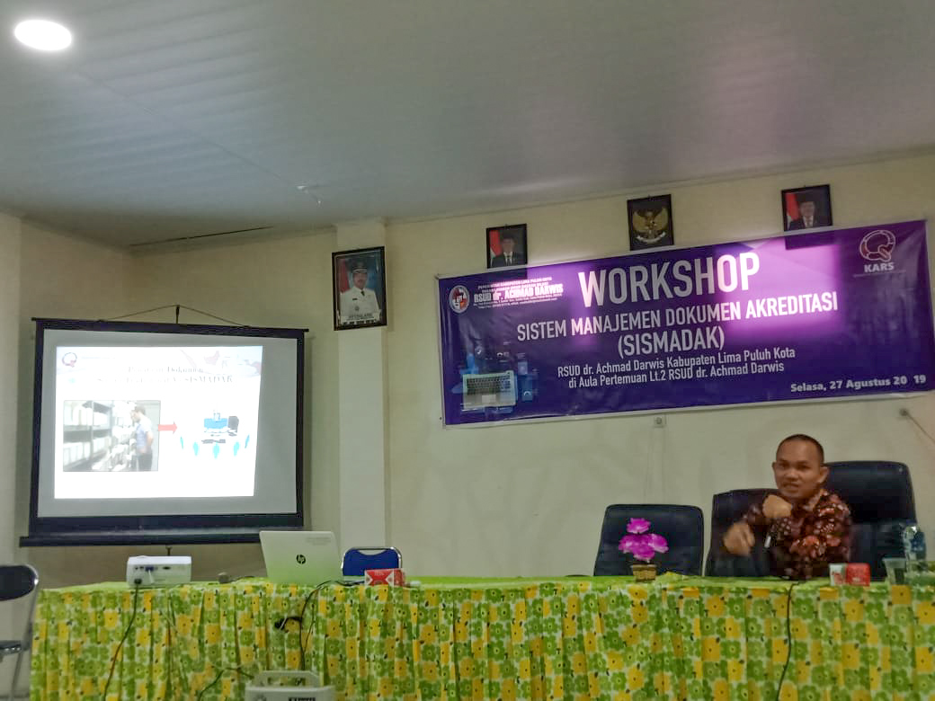 Menuju Akreditasi 2020, RSUD dr. Achmad Darwis Adakan Workshop Sismadak